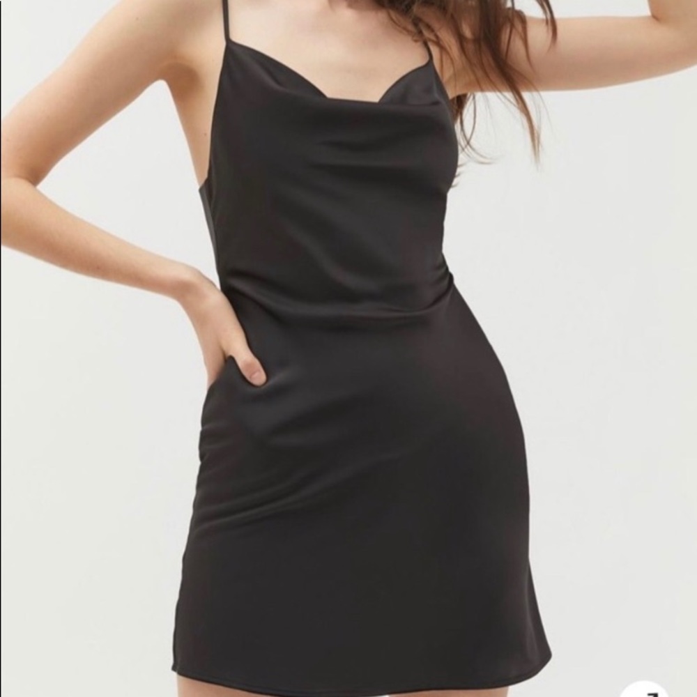 COPY - URBAN OUTFITTERS satin cowl neck dress in …